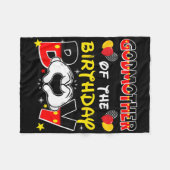 Vader en moeder peetmoeder van de verjaardag jonge fleece deken (Voorkant (Horizontaal))