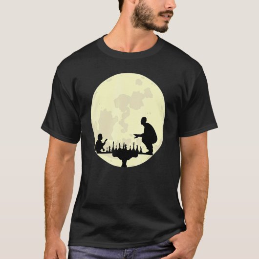 Vader- en Son Chess-speler T-shirt (Voorkant)