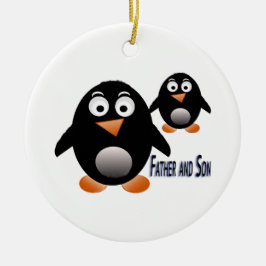 Vader- en Son Penguin-meerdere producten geselecte Keramisch Ornament
