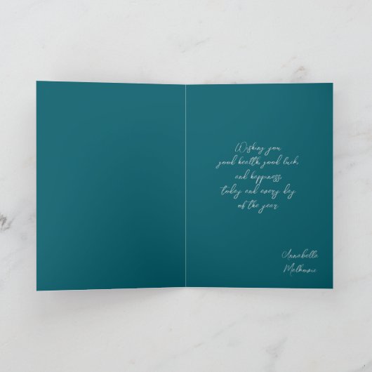 Vader en zijn zoon Vouwen vaders dag kaart (Binnen)