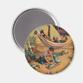 Vader- en Zonnebestrijding, Happy Vaderdag Magneet (Voorkant / Achterkant)