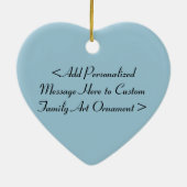 Vader- en Zonnekarakters Aangepaste siertekens Keramisch Ornament (Achterkant)