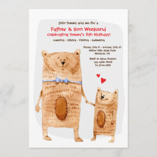 Vader en zoon Beren Kaart