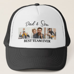 Vader en zoon Beste Team Ooit Custom 3 Foto's Trucker Pet