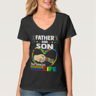 Vader en zoon beste vriend voor het leven autisme t-shirt