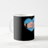 Vader en zoon beste vrienden voor altijd Vaderdag Koffiemok (Voorkant links)