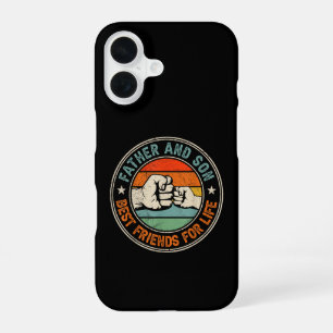 Vader en zoon beste vrienden voor het leven iPhone 16 hoesje