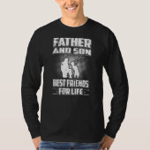 Vader en zoon beste vrienden voor het leven perfec t-shirt (Voorkant)