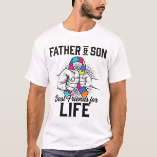 Vader en zoon beste vrienden voor het leven puzzel t-shirt
