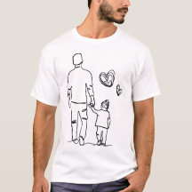 Vader en zoon Bond - wit shirt