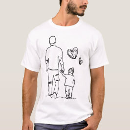 Vader en zoon Bond - wit shirt