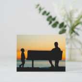 Vader en zoon briefkaart (Staand voorkant)