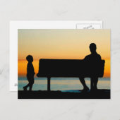 Vader en zoon briefkaart (Voorkant / Achterkant)