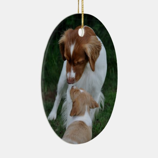 Vader- en Zoon-Brittany-versiering Keramisch Ornament (Rechts)