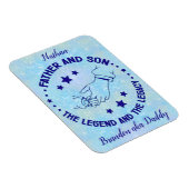 Vader en zoon De Legende en Legacy gepersonaliseer Magneet (Rechterzijde)