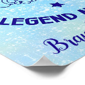 Vader en zoon De Legende en Legacy gepersonaliseer Poster (Hoek)