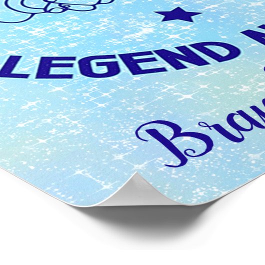 Vader en zoon De Legende en Legacy gepersonaliseer Poster (Hoek)