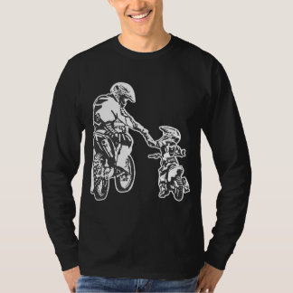 Vader en zoon Dirt Bike Racer Road Racing Mo T-shirt