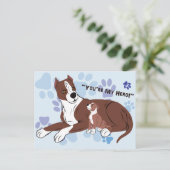 Vader en zoon Dogs Briefkaart (Staand voorkant)