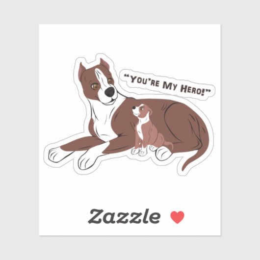 Vader en zoon Dogs Sticker (Vel)