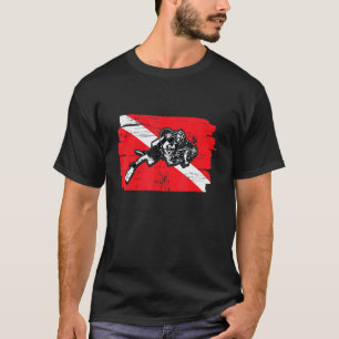 Vader En Zoon Duikvlag Diep Duiken Scuba Duiken T-shirt