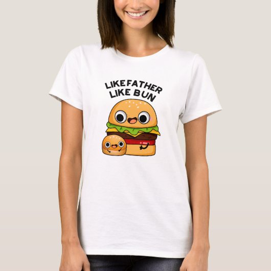 Vader en Zoon Even Funny Voedsel Grap T-shirt (Voorkant)