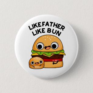Vader en Zoon Evenbeeld Grappig Voedsel Grap Ronde Button 5,7 Cm