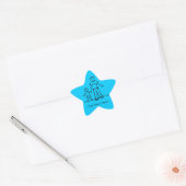 Vader- en Zoon-familiekarakter Aangepaste tekenaar Ster Sticker (Envelop)