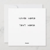 Vader en Zoon Feestdagenkaart (Achterkant)