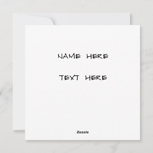 Vader en Zoon Feestdagenkaart (Achterkant)