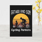 Vader En Zoon Fiets Partners Vaderdag 2022 Kaart (Gele Bloem)