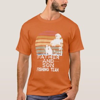 Vader en zoon Fishingeam retro T-shirt
