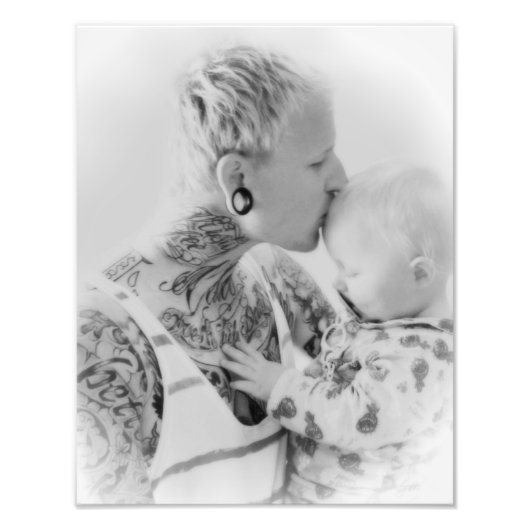 Vader en zoon Foto Afdruk (Voorkant)