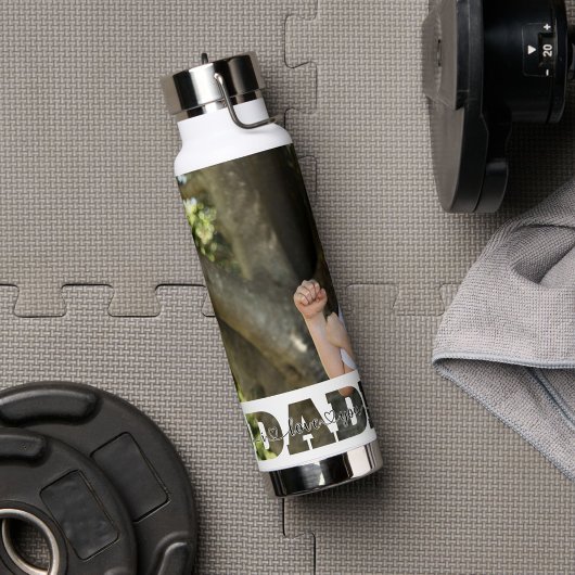 Vader en zoon foto bespaart ik van je vader Quote Waterfles