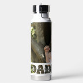 Vader en zoon foto bespaart ik van je vader Quote Waterfles (Links)