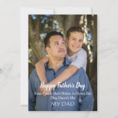  Vader en zoon Foto Vaderdag Feestdagenkaart (Voorkant)