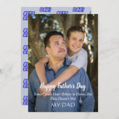  Vader en zoon Foto Vaderdag Feestdagenkaart (Voorkant / Achterkant)