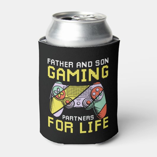 Vader en zoon Gaming - Gamer Bonding Design Blikjeskoeler (Blikje Voorkant)