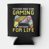 Vader en zoon Gaming - Gamer Bonding Design Blikjeskoeler (Voorkant)