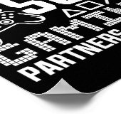 Vader en zoon gaming partners voor het leven grapp poster (Hoek)