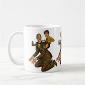 vader en zoon, grappig, Gekke Vaderdag Koffiemok (Links)