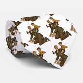 vader en zoon, grappig, Gekke Vaderdag Stropdas (Opgerold)