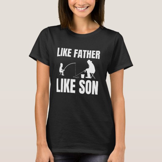 Vader en Zoon IJsvissen T-shirt (Voorkant)