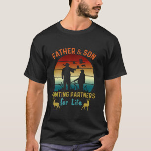 Vader en Zoon Jacht Partners Voor Leven Herten Hun T-shirt