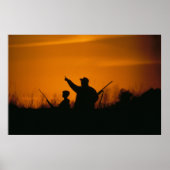 Vader en zoon jagen poster (Voorkant)