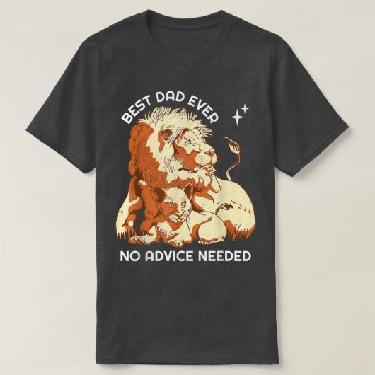 Vader en zoon Lion T-shirt (Design voorkant)