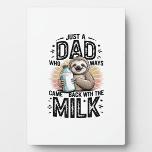 vader en zoon met melk luiaard grafisch ontwerp-01 fotoplaat