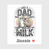 Vader en zoon met melkluiaard Grafisch Ontwerp-01 Sticker (Vel)