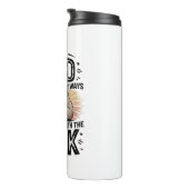 Vader en zoon met melkluiaard Grafisch Ontwerp-01 Thermosbeker (Geroteerd rechts)