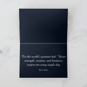 Vader en zoon Moonlit Night Vaderdag Notitiekaartje (Binnen)